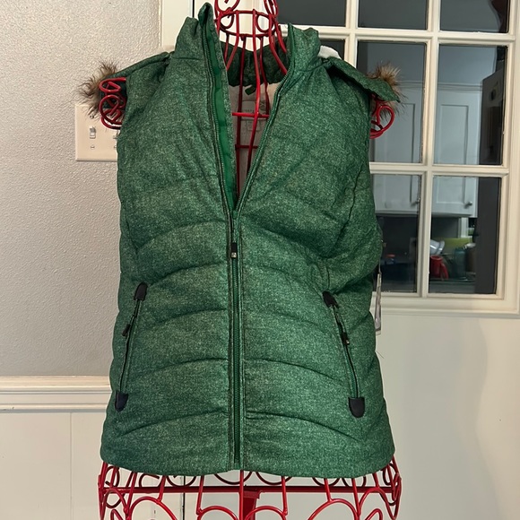 GreenTea Jackets & Blazers - Green tea quilted puffer vest XXL